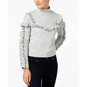 Buffalo David Bitton Ripley Ruffled Mock Neck Top